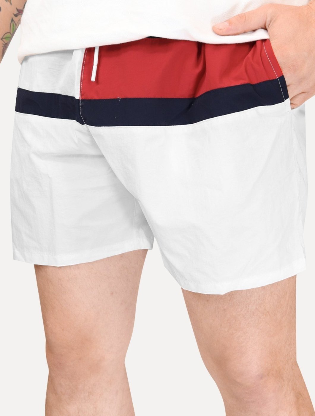 Imagem principal Short Tommy Hilfiger Medium Drawstring Colourblock azul marinho Tommy Hilfiger azul marinho