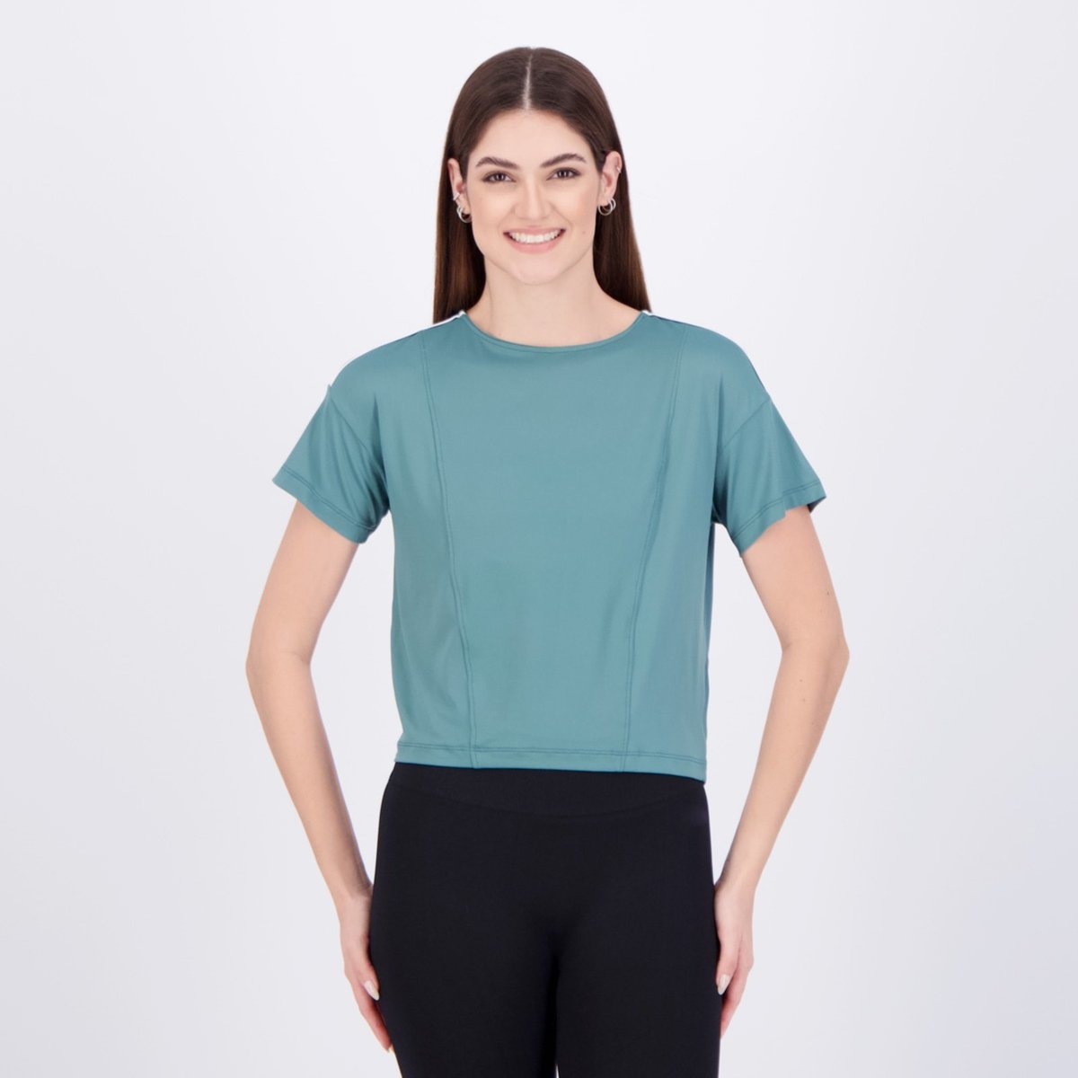 Imagem principal Cropped Fila Adaptable Classic Sports Feminino e Branco verde Fila verde