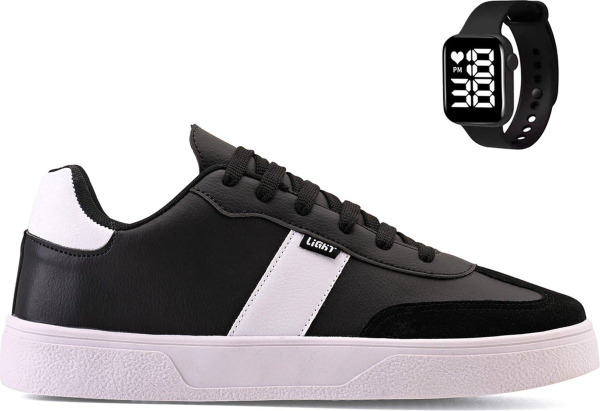Imagem principal Tenis Casual Masculino Adulto Classico Basico Light Original + Relogio Digital CALCADOS LGHT LIGHT branco CALCADOS LGHT LIGHT branco