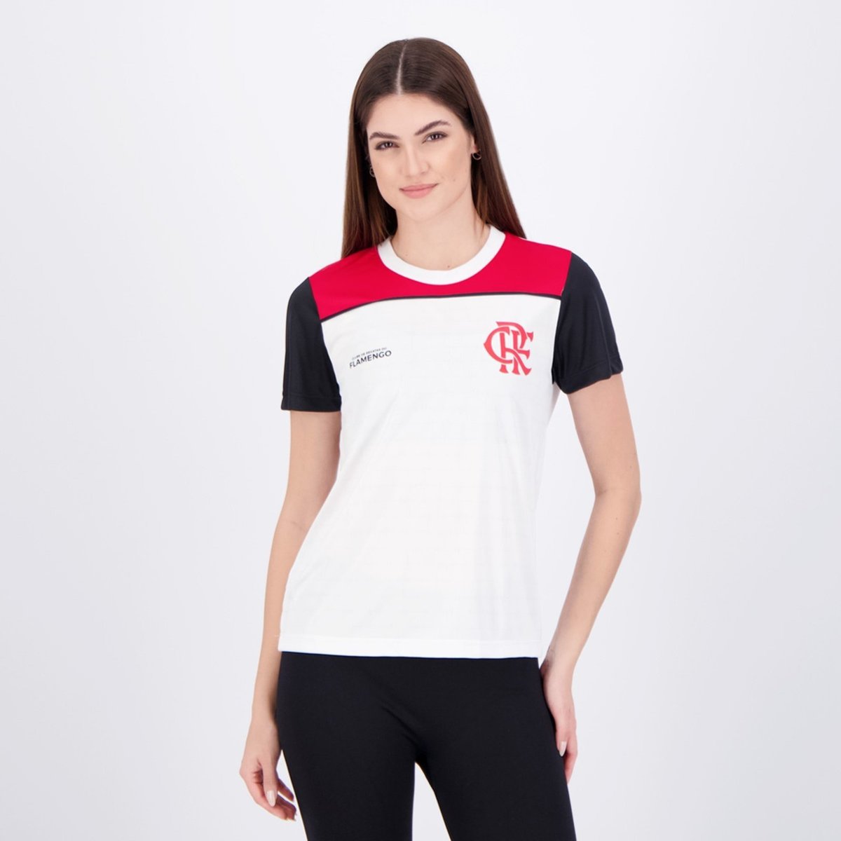Imagem principal Camisa Flamengo Fulgor Feminina Branca braziline branco braziline branco