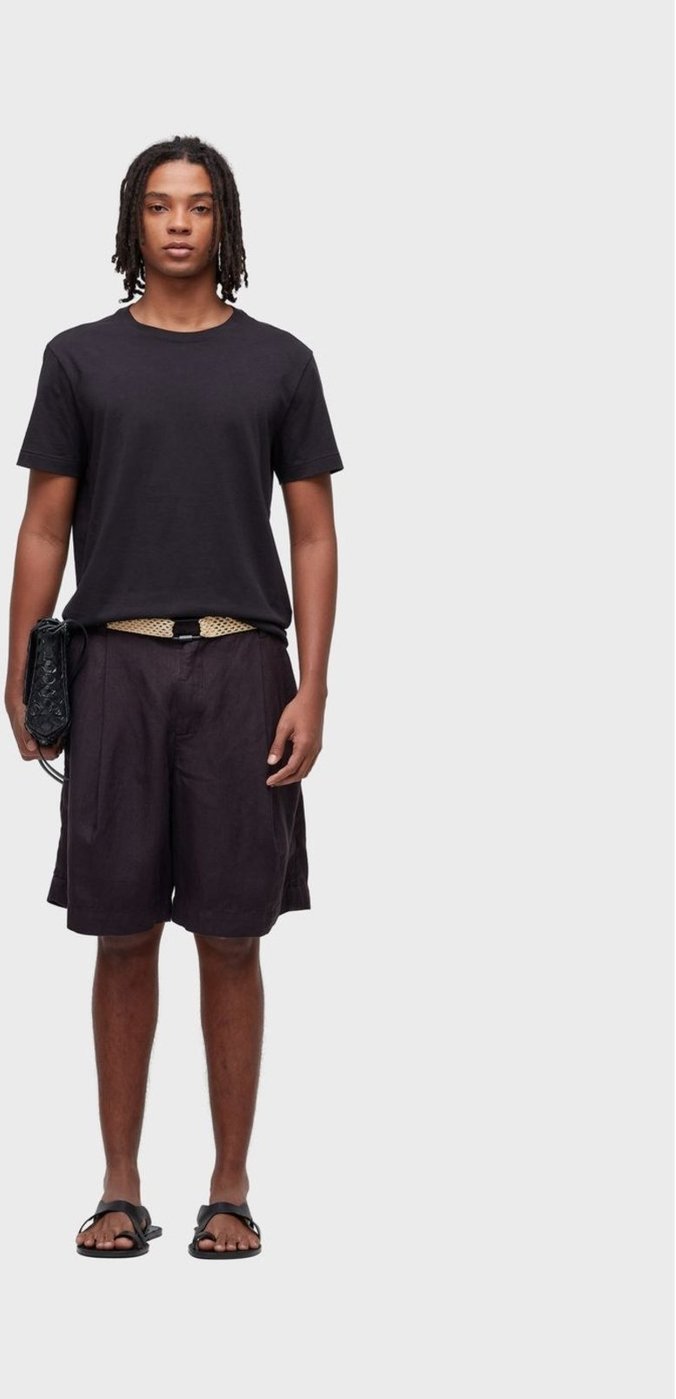 Imagem principal Bermuda alfaiataria linen over Osklen preto Osklen preto