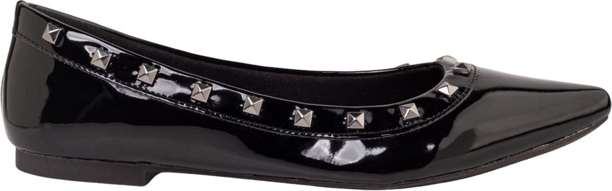 Imagem principal Sapatilha Feminina Bico Fino Casual Flat Pirâmide Confortável Via Angel 16.08 preto VIA ANGEL preto