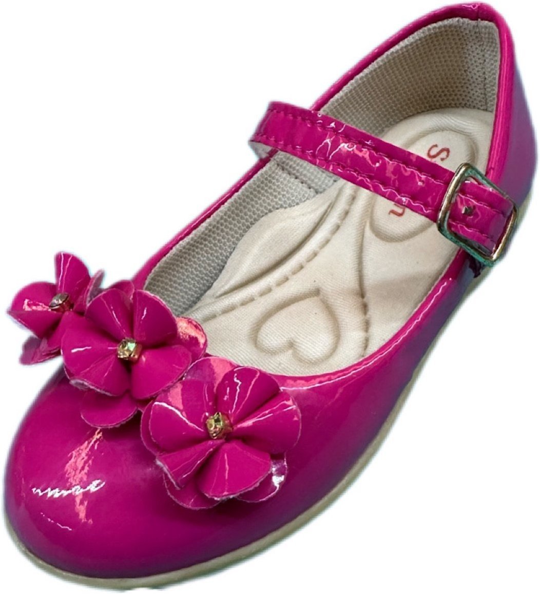 Imagem principal Infantil - Sapatilha Rasteira Verniz Solzim Enfeite floral SOLZIM CALÇADOS preto SOLZIM CALÇADOS preto