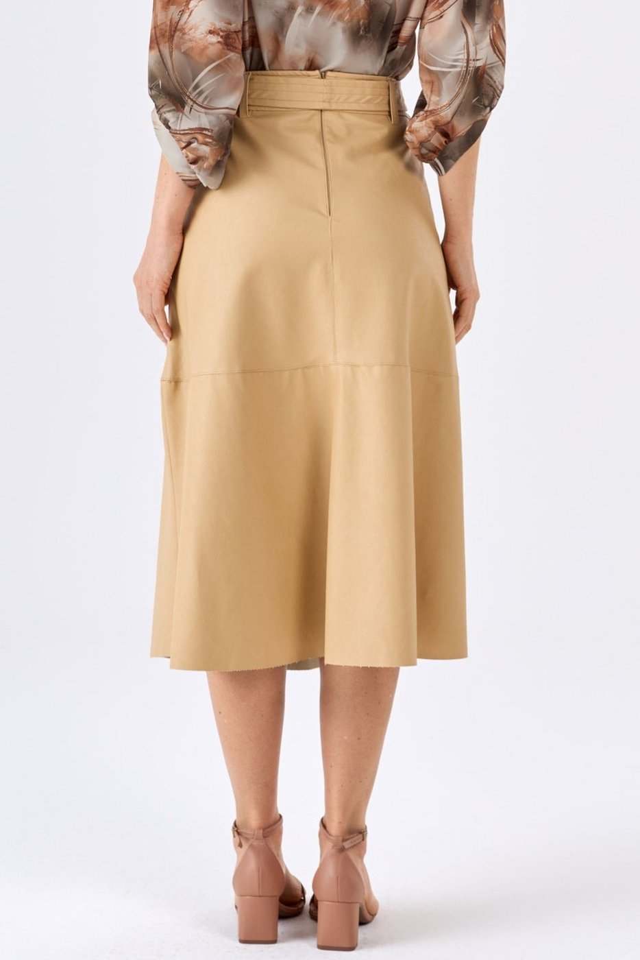 Imagem principal Saia Midi Evase PKS bege PKS bege