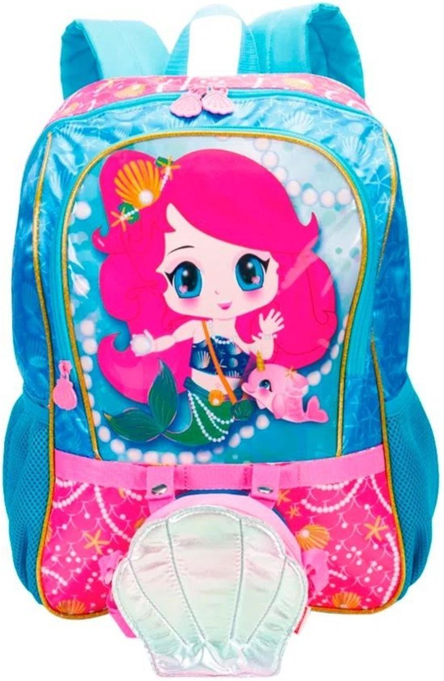 Infantil - Mochila Sestini Com Bolsa Y Anime Azul