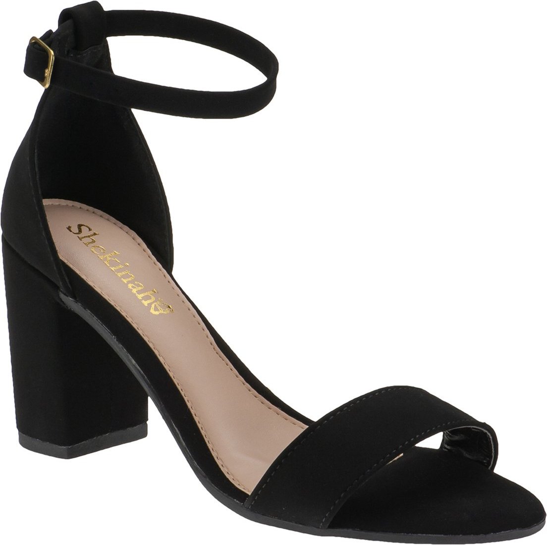 Sandália Feminina Salto Alto Grosso Shekinah Festa Saltinho Bloco Social