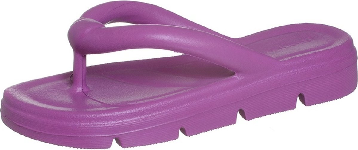 Chinelo Feminino Dedo Poofy Plataforma Eva Violeta