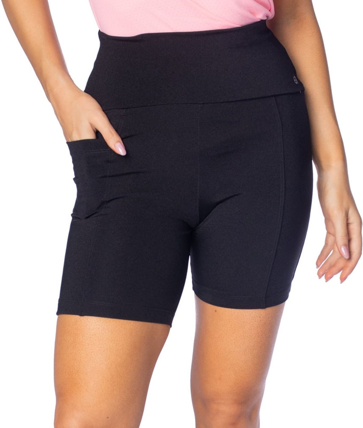 Bermuda Feminina Estilo do Corpo Gym Brilho