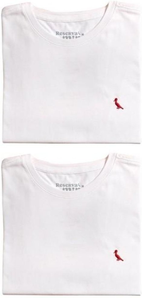 Imagem principal Infantil - Kit Camisetas Brasa Pica Pau Bordado Reserva Mini branco Reserva Mini branco