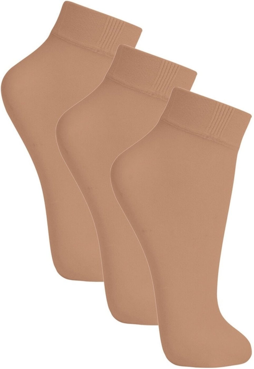 Kit com 3 Meias Soquete Fio 20 Loba