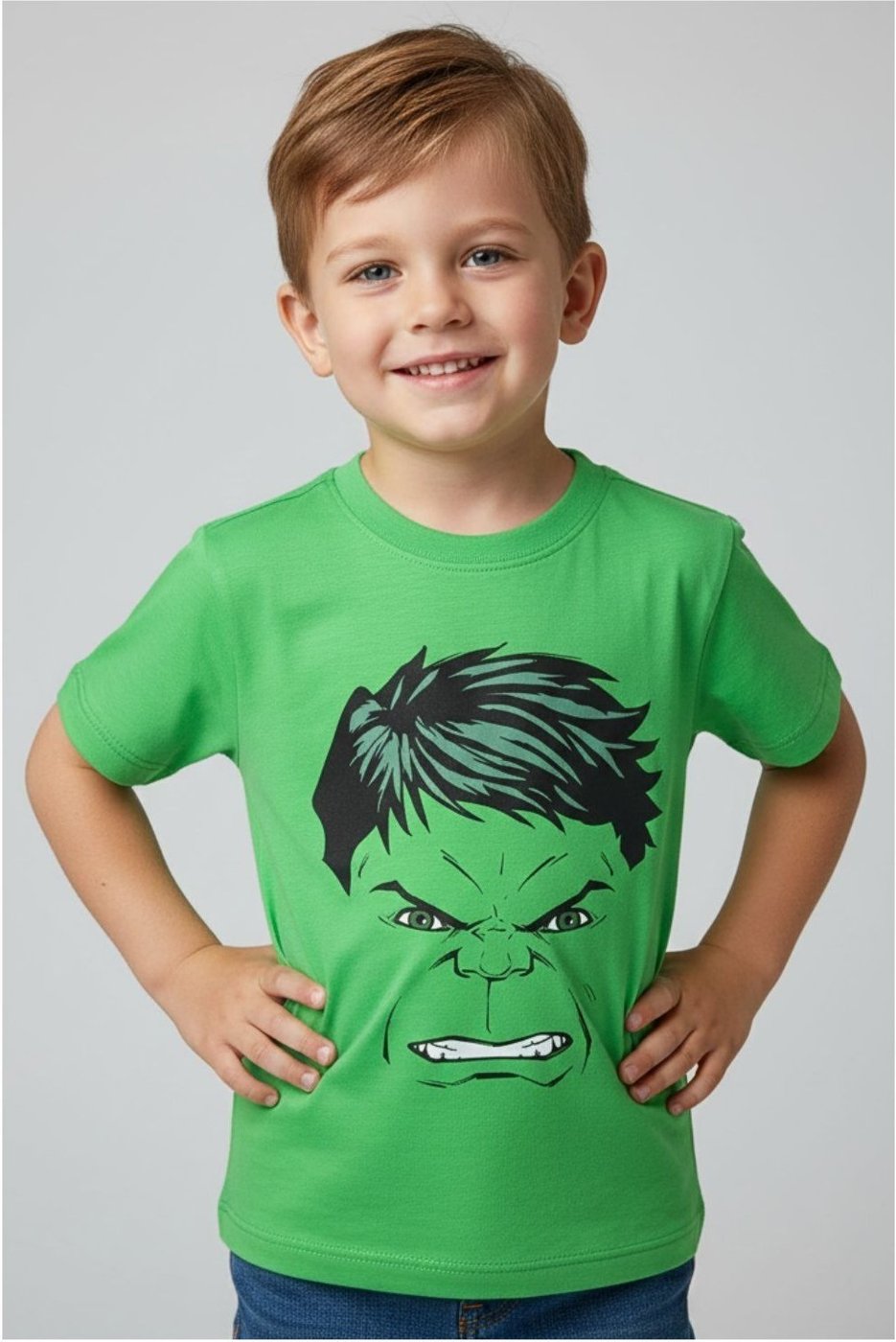 Imagem principal Infantil - Camiseta Disney Masculino Hulk bege bege
