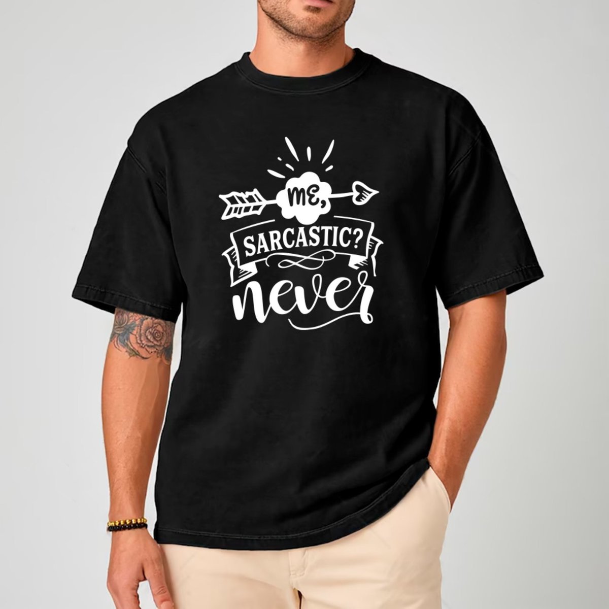 Imagem principal Camiseta Ousy Oversized Humor Irônico Sem Limites Unissex branco ousy branco