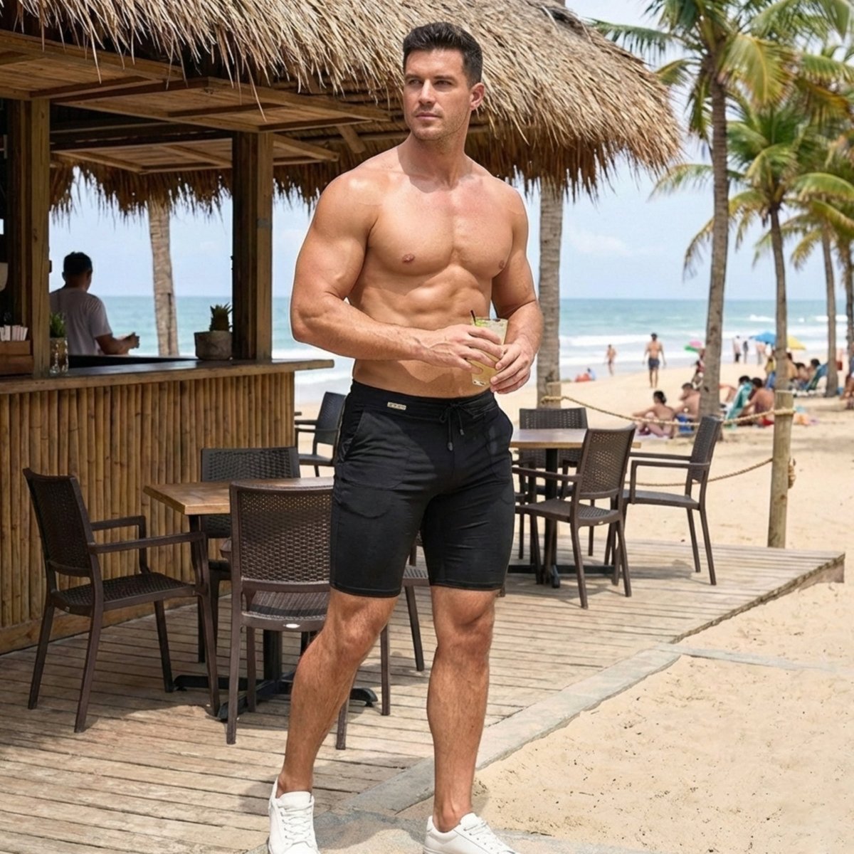 Imagem principal Sunga Bermuda Long Grigo Collection azul Grigo Collection azul