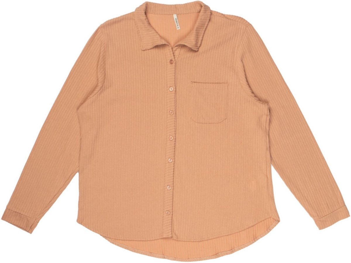 Camisa Feminina Habana Plus Size Canelada com Botões