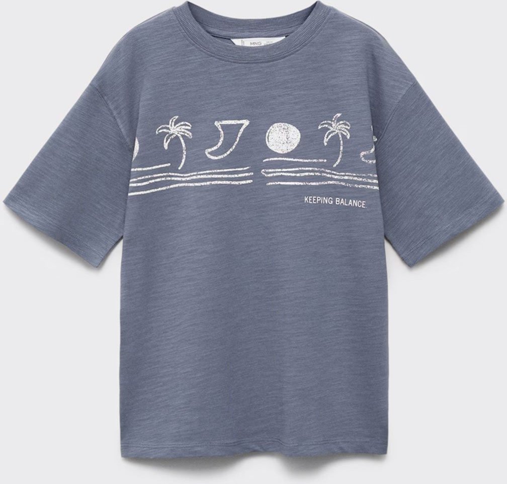 Infantil - Camiseta Mango Estampa Praia