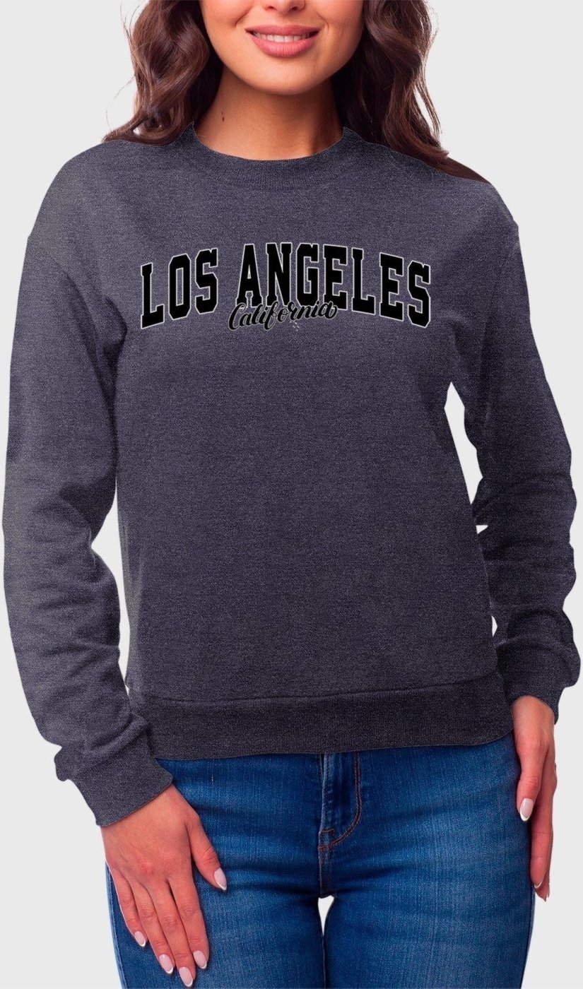 Imagem principal Moletom Gola Redonda Feminino Flanelado Estampa Los Angeles Chumbo Benellys grafite Benellys grafite