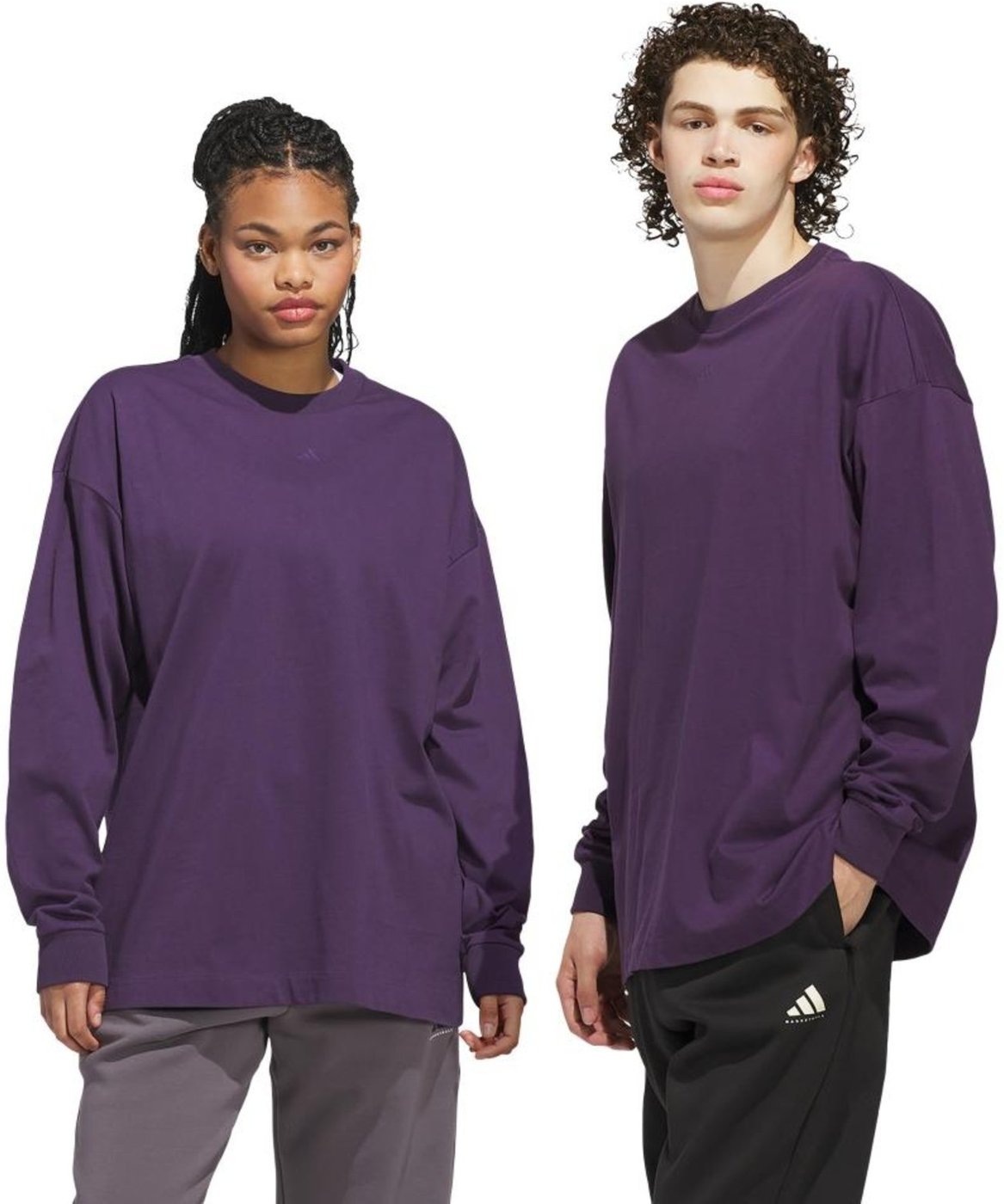 Imagem principal Camiseta Manga Longa adidas Basketball (Unissex) adidas Performance roxo Adidas roxo