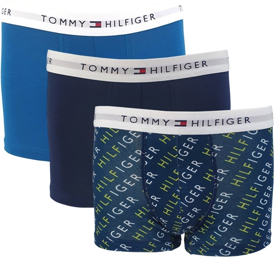 Imagem principal Kit Cuecas Tommy Hilfiger Cotton Stretch Trunk Repeat Colors 3UN azul/azul marinho azul Tommy Hilfiger azul/azul marinho azul