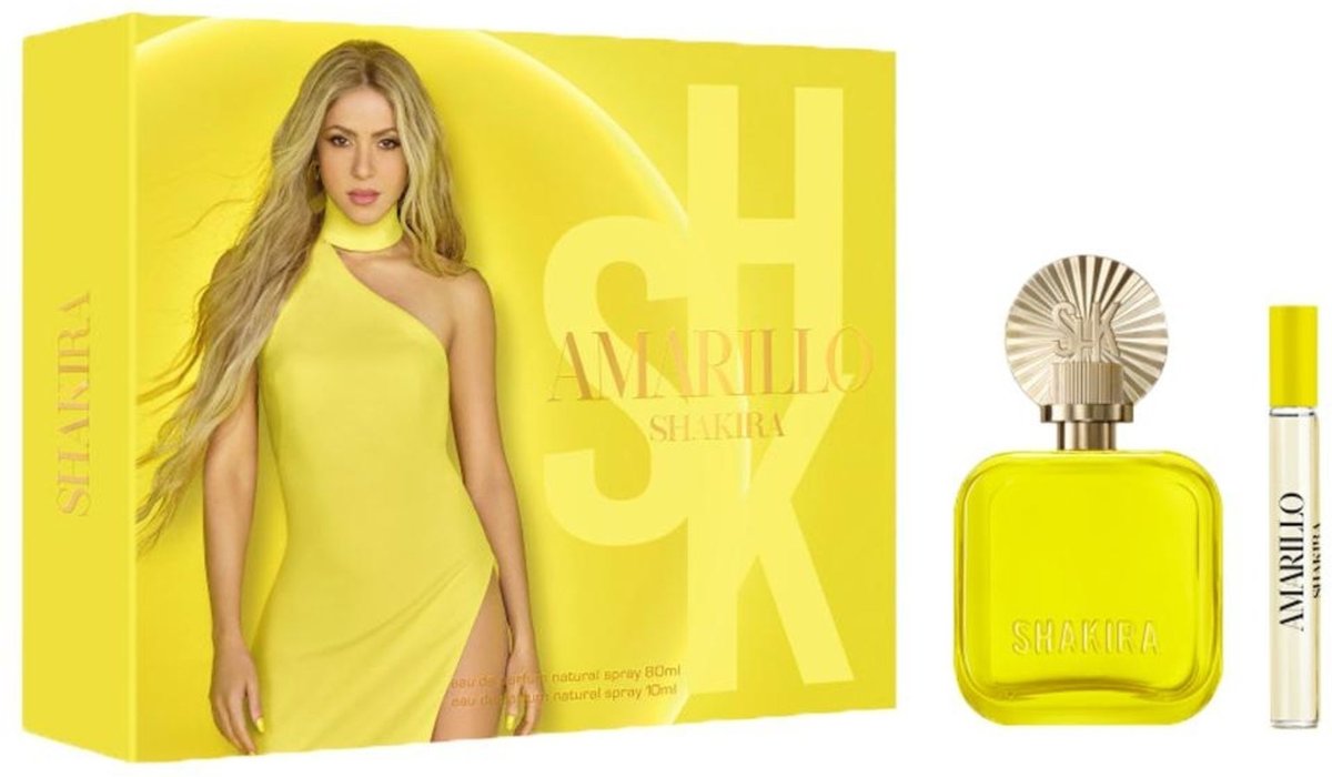 Kit Shakira Amarillo EDP Perfume Feminino 80ml + EDP 10ml