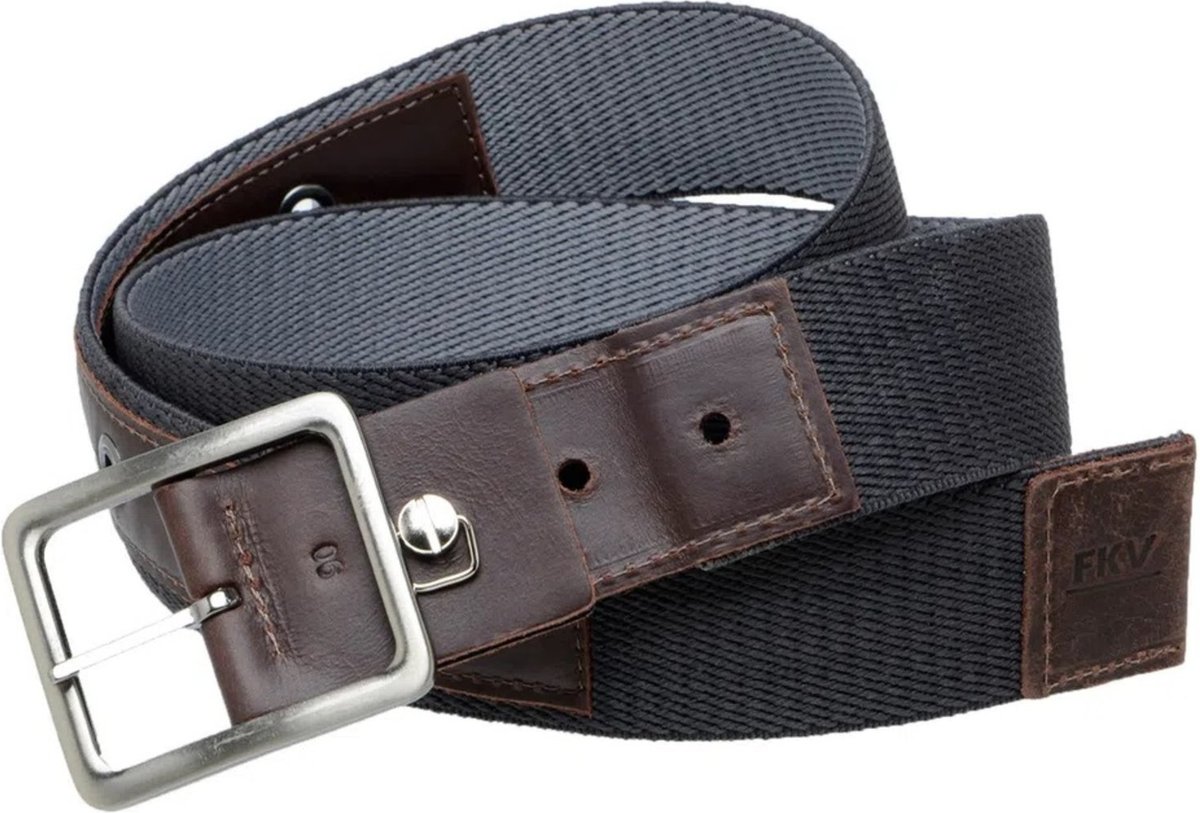 Cinto FKV Dupla Face em Elástico com Ponteiras em Couro EL-61_40CZ