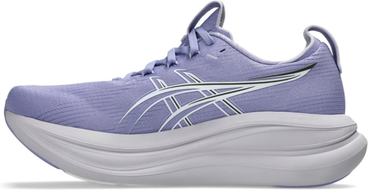 Imagem principal Tênis ASICS GEL Nimbus 28 - Feminino Branco roxo ASICS roxo