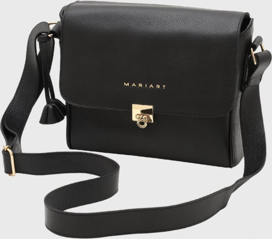 Imagem principal Bolsa Transversal Couro Mariart Âmbar Preta preto Mariart preto