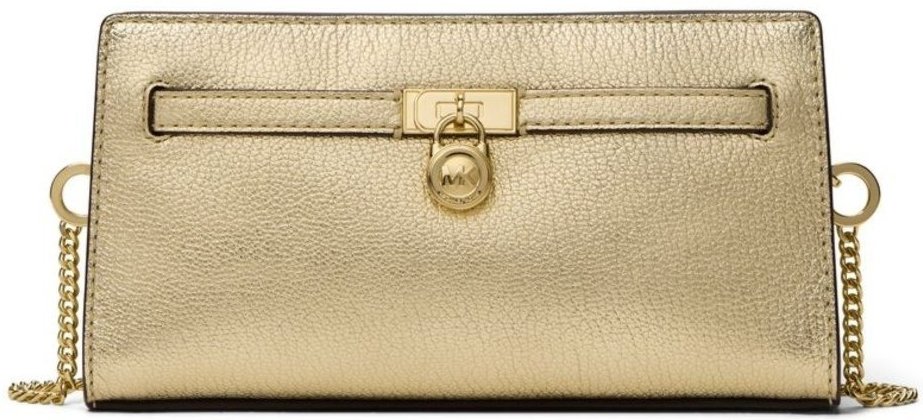 Imagem principal Bolsa Transversal Hamilton De Couro Metalizado 32F5GNXC0M740 Michael Kors dourado Michael Kors dourado