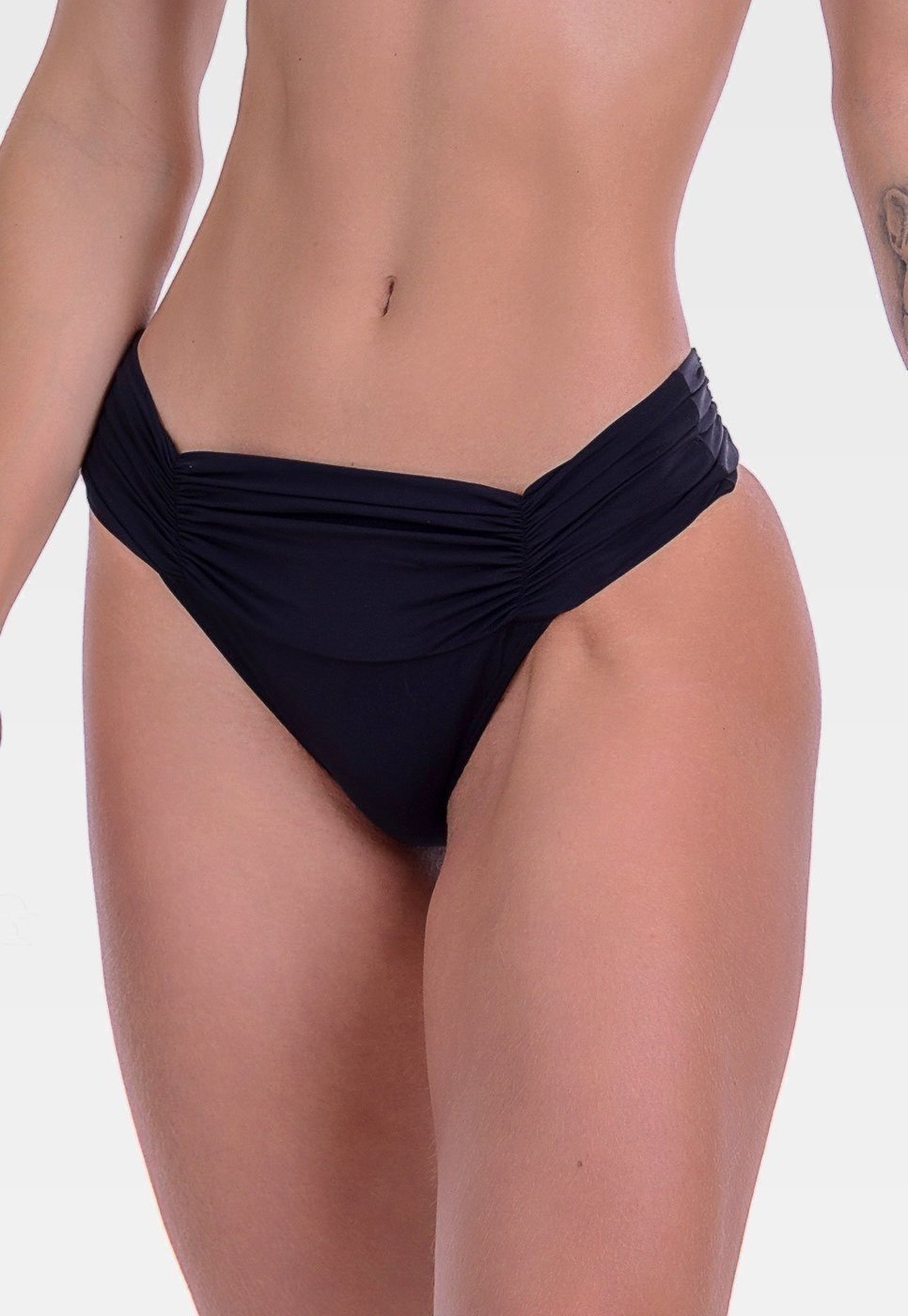 Imagem principal Calcinha Summer Soul Cós Alto Com Franzidos preto Summer Soul preto