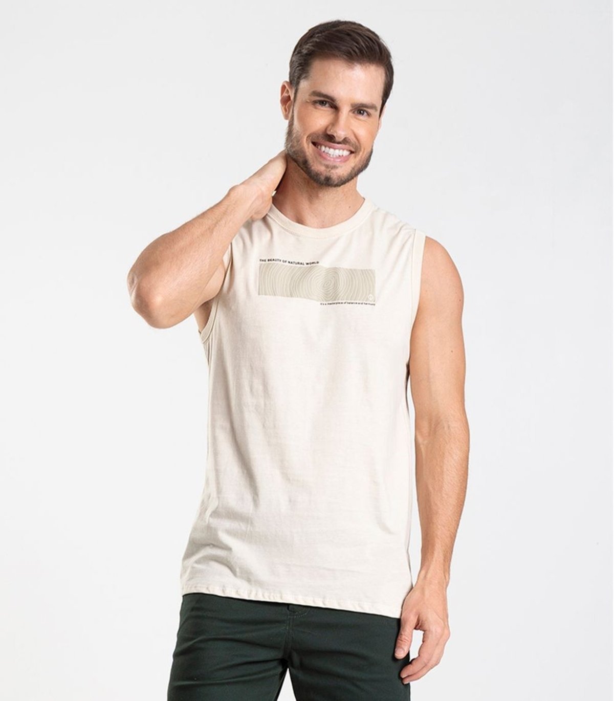 Regata Meia Malha Masculina Diametro