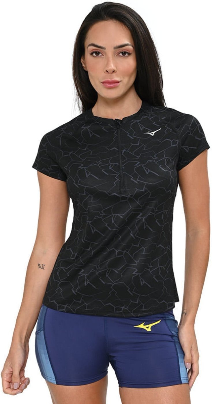 Camiseta de Corrida Mizuno Graphic Trail Feminina