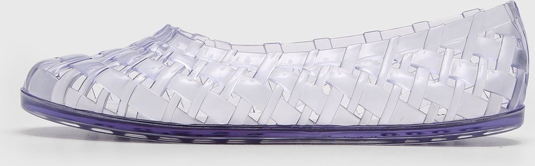 Sapatilha Melissa Trançada Transparente Roxa