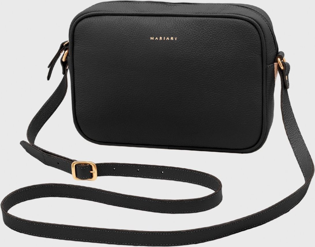 Imagem principal Bolsa Transversal Couro Mariart Maxi Jeri Preta preto Mariart preto