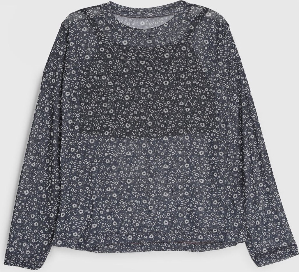 Infantil - Blusa Kamylus Floral Grafite