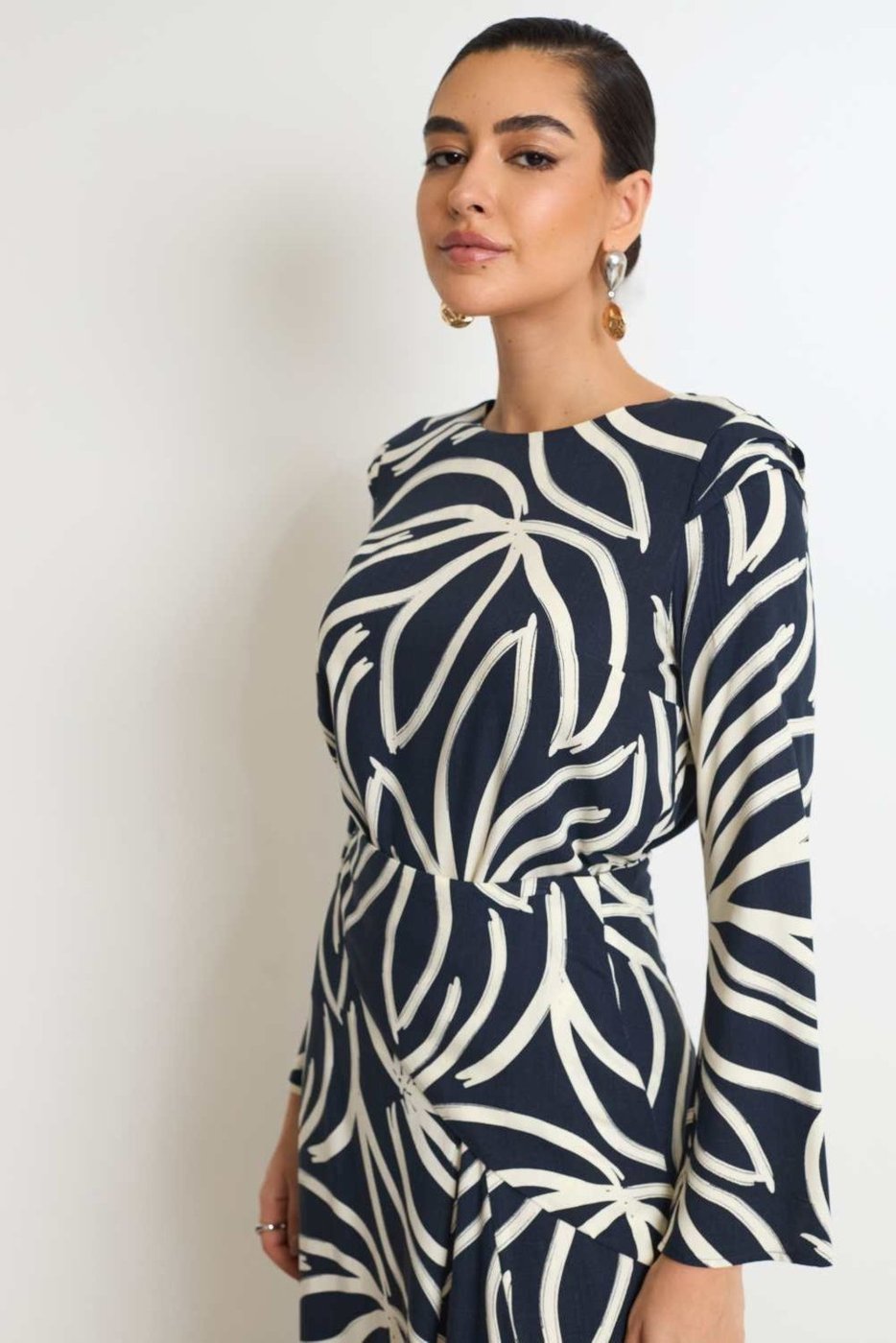 Imagem principal Blusa Vanibele Viscose Estampada azul marinho/estampado Vanibele azul marinho/estampado