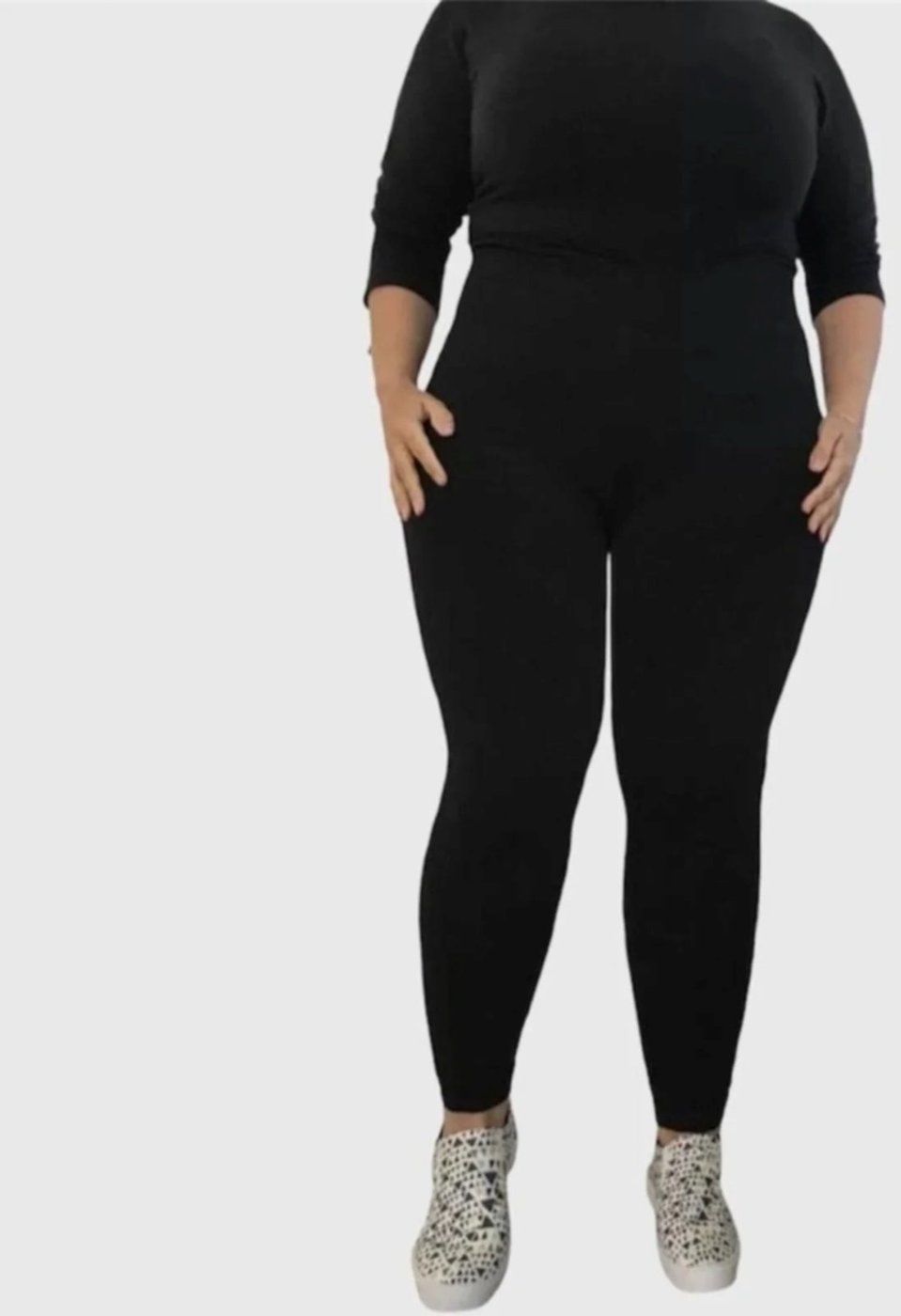 Imagem principal Calça Leggings D Bell Outlet Fashion Plus Size Cós Alto preto D BELL OUTLET FASHION preto