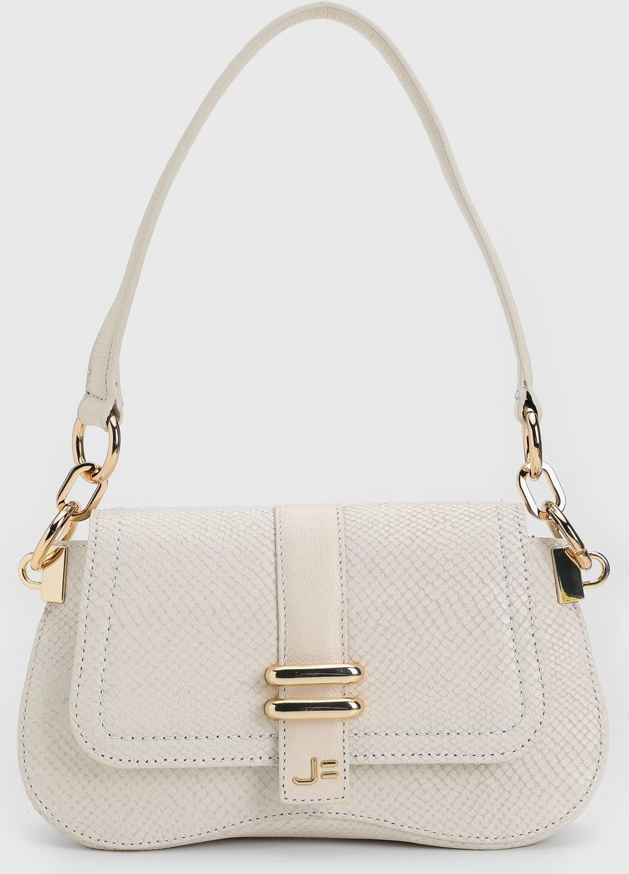 Bolsa Tiracolo Jorge Bischoff Croco Off-White