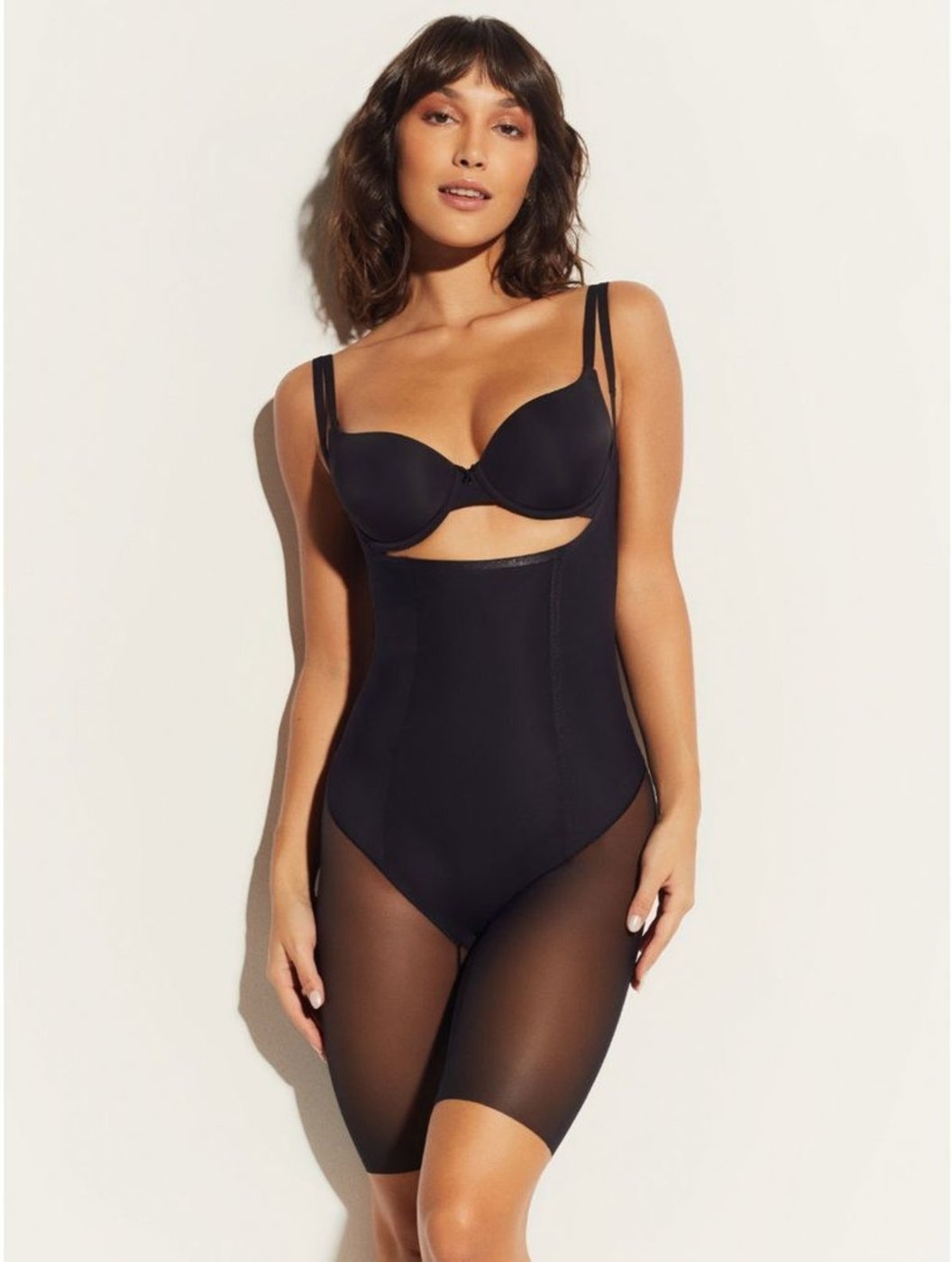 Imagem principal Body Shapewear Sem Busto Shape Up Preto Loungerie incolor Loungerie incolor