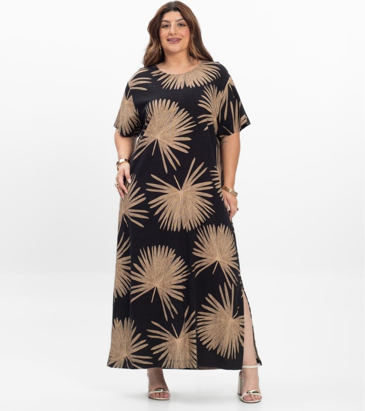 Imagem principal Vestido Super Midi Feminino Plus Size Secert Glam Secret Glam preto Secret Glam preto