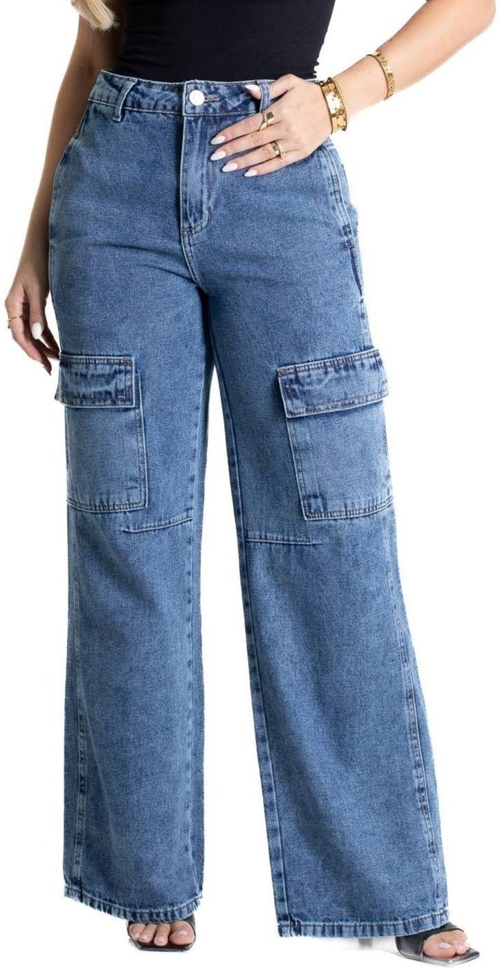 Calça Jeans Sawary Wide Leg - 280998