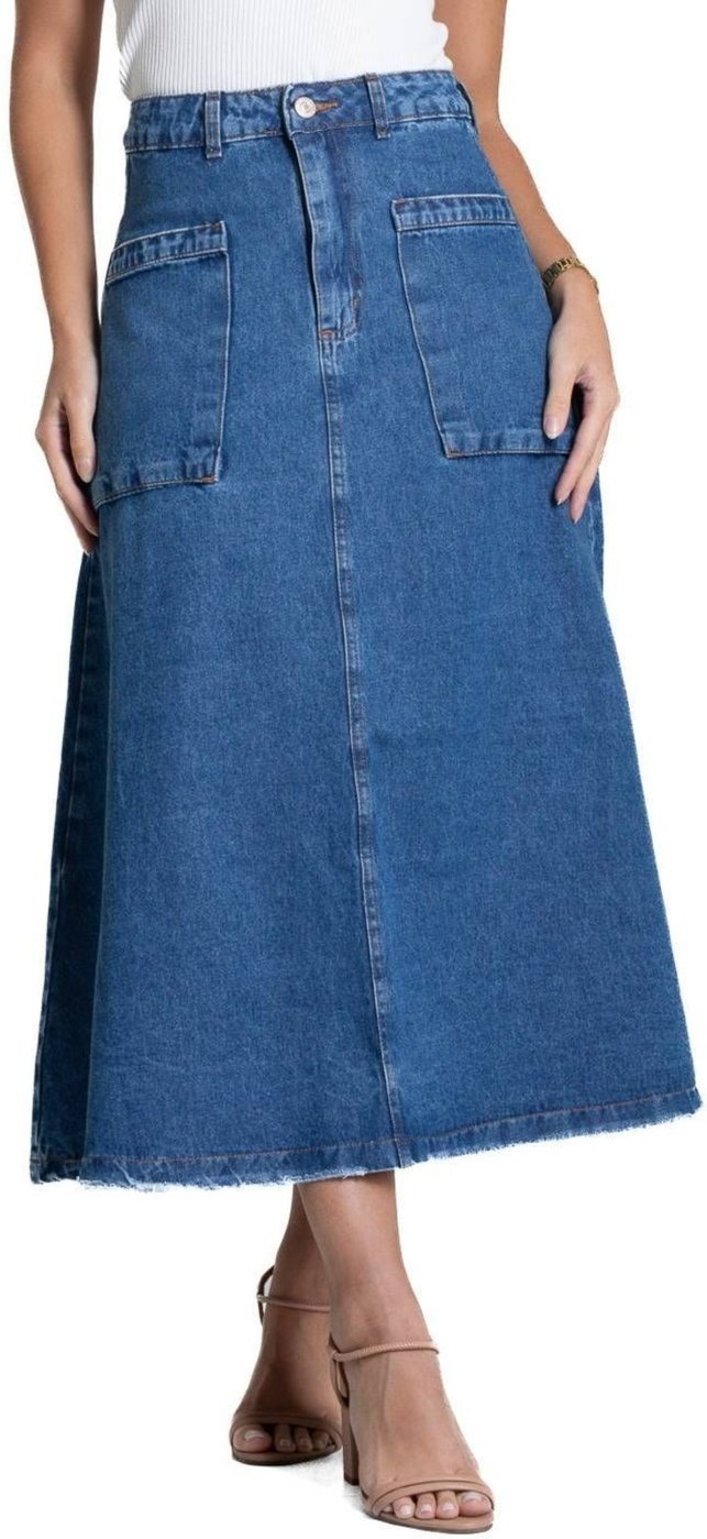 Saia Jeans Sawary Midi - 282062
