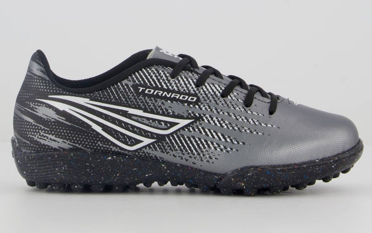 Imagem principal Chuteira Penalty Tornado Society Juvenil e Prata preto Penalty preto