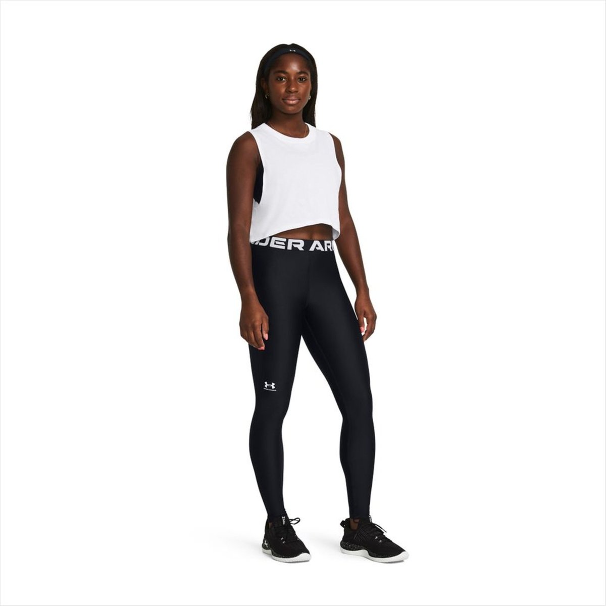 Calça Legging Under Armour CG Authentics Feminina Treino Branco