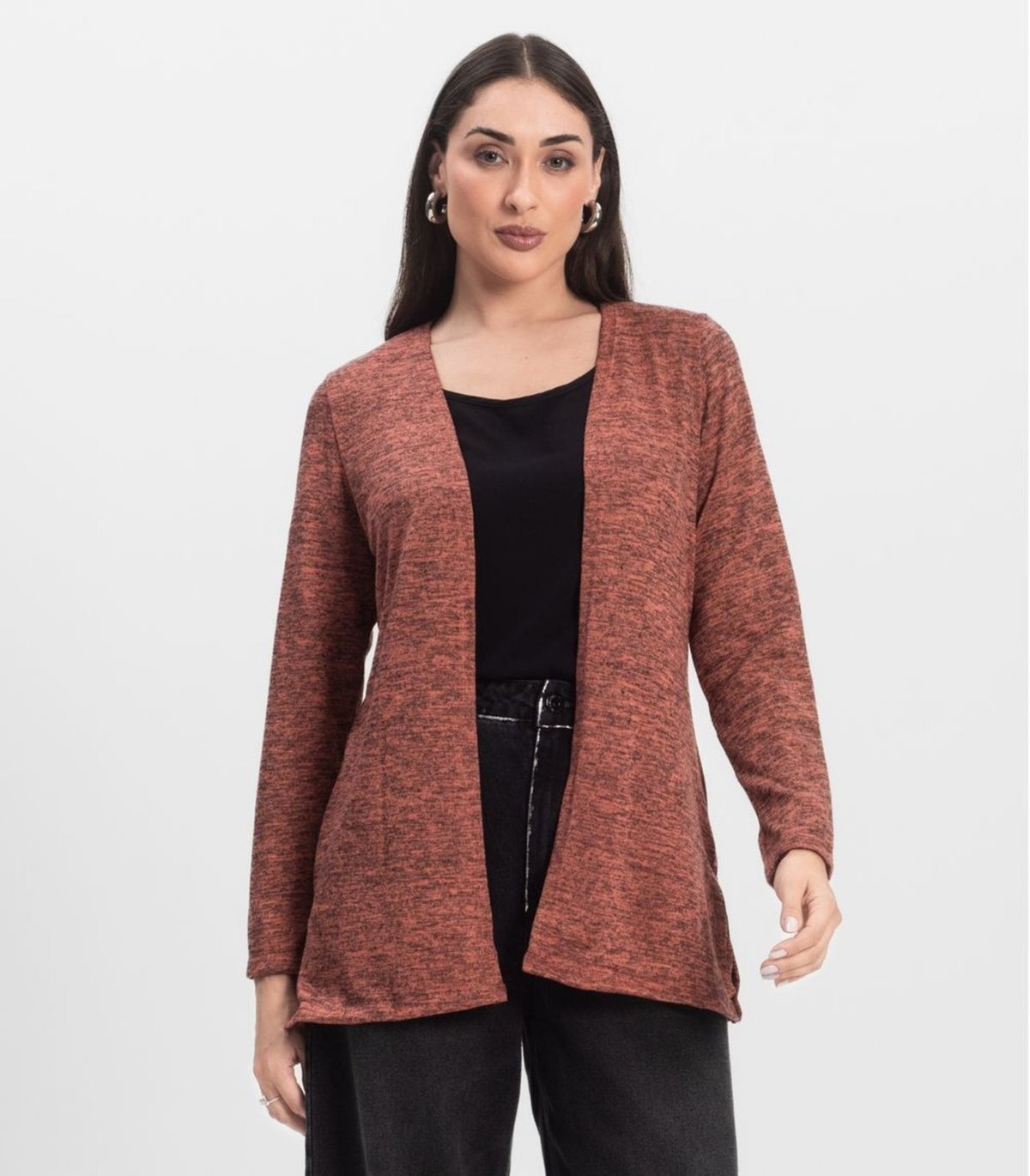 Imagem principal Cardigan Feminino Alongado Infinita Cor verde INFINITA COR verde