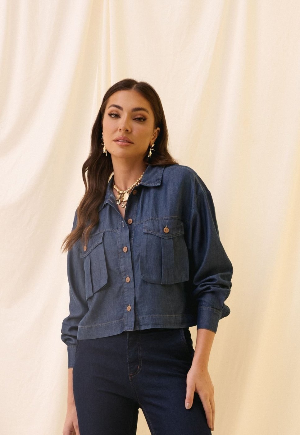 Camisa Liocel Manga Longa Feminina Lemier Collection