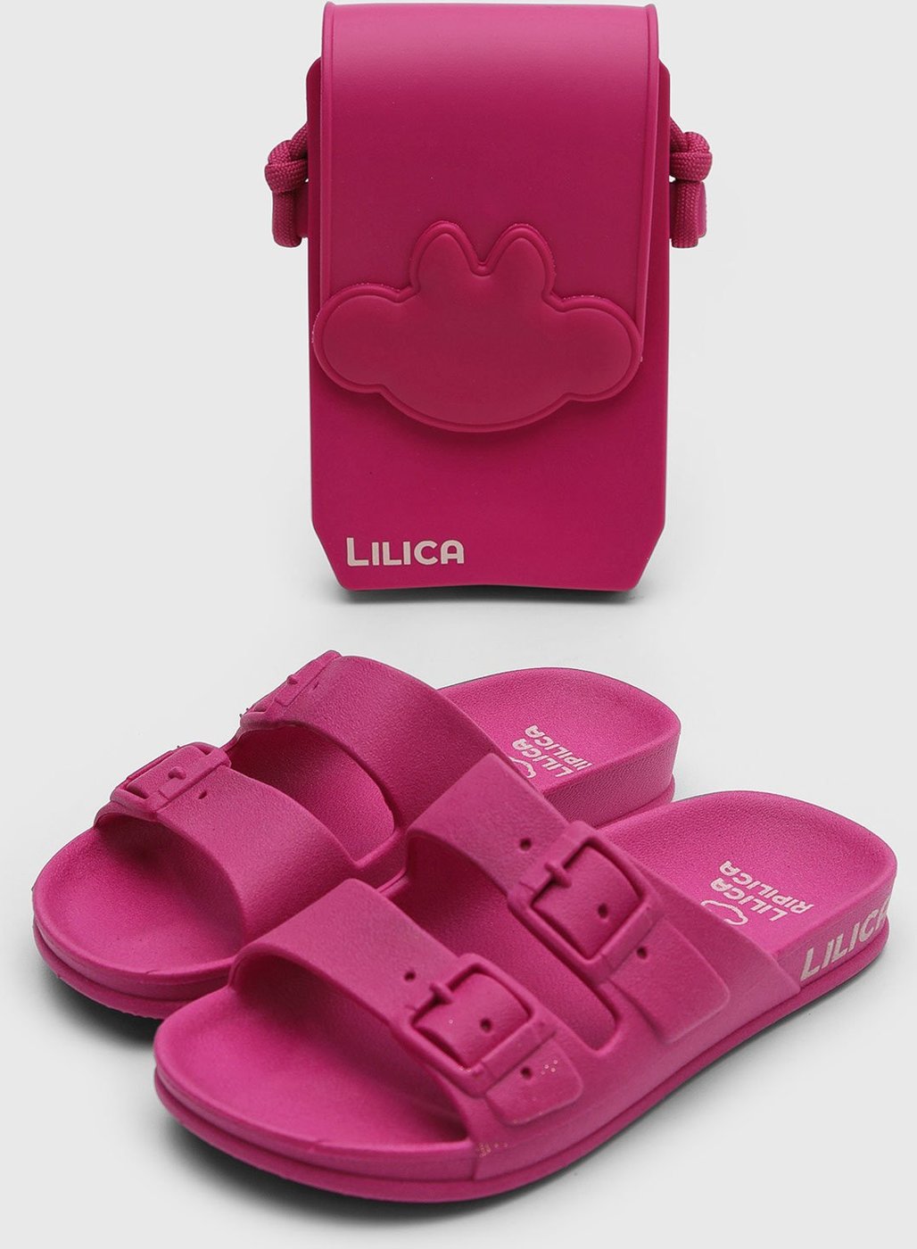 Imagem principal Infantil - Chinelo Lilica Ripilica Tiras com Fivela e Bolsa pink Lilica Ripilica pink