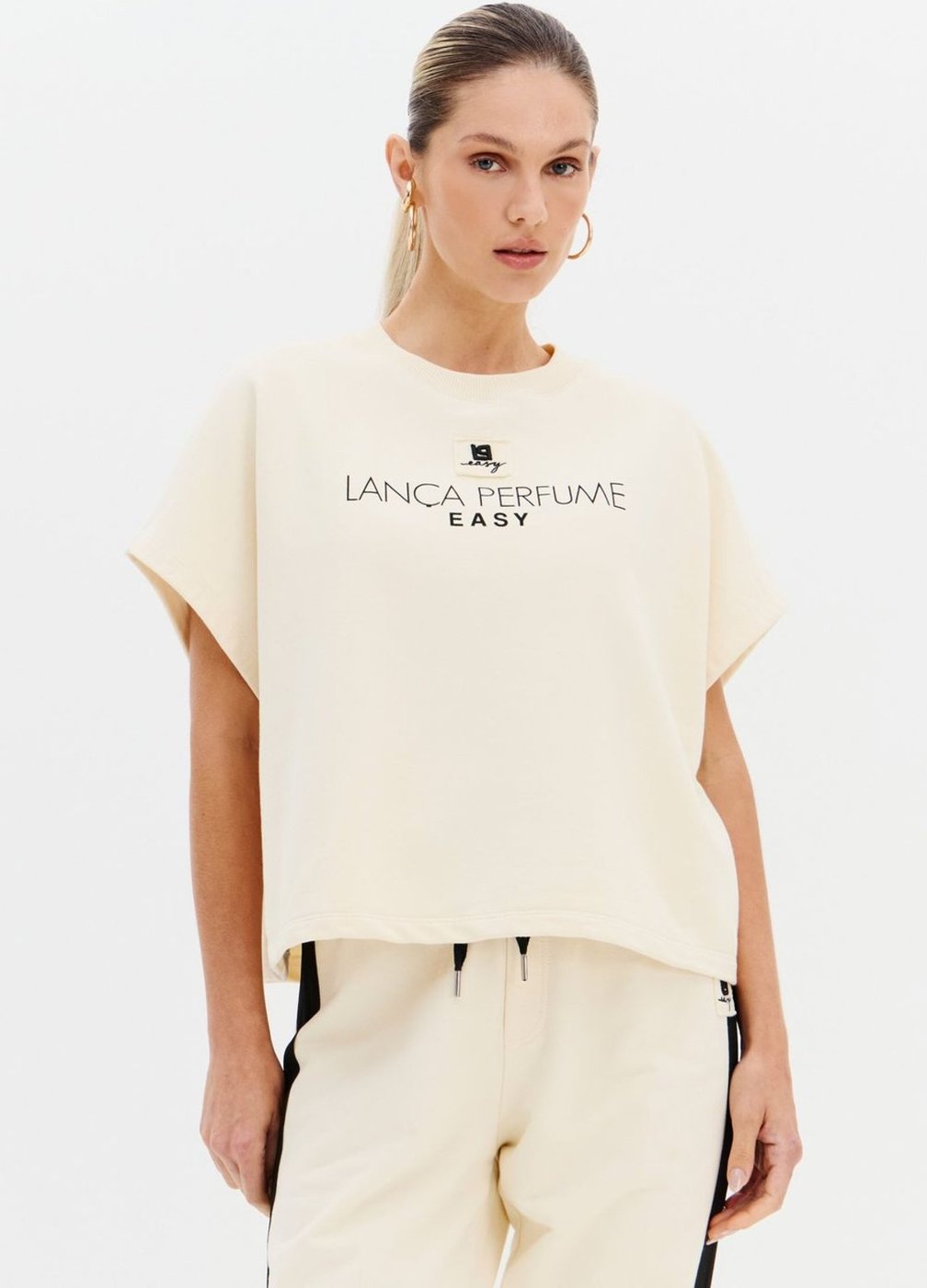 Imagem principal Blusa Mangas Curtas Com Estampa Sport Easy bege Sport Easy bege