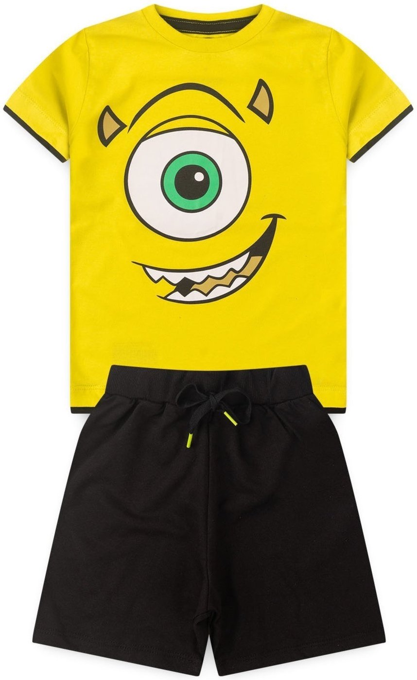 Infantil - Conjunto Masculino Bermuda e Camiseta Monstros S.A