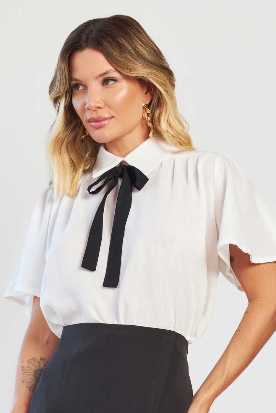 Imagem principal Blusa Vanibele Gola Off White off-white white Vanibele off-white white