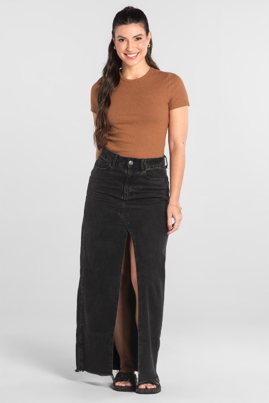 Imagem principal Blusa em Ribana Canelada Just Basic branco JUST BASIC branco