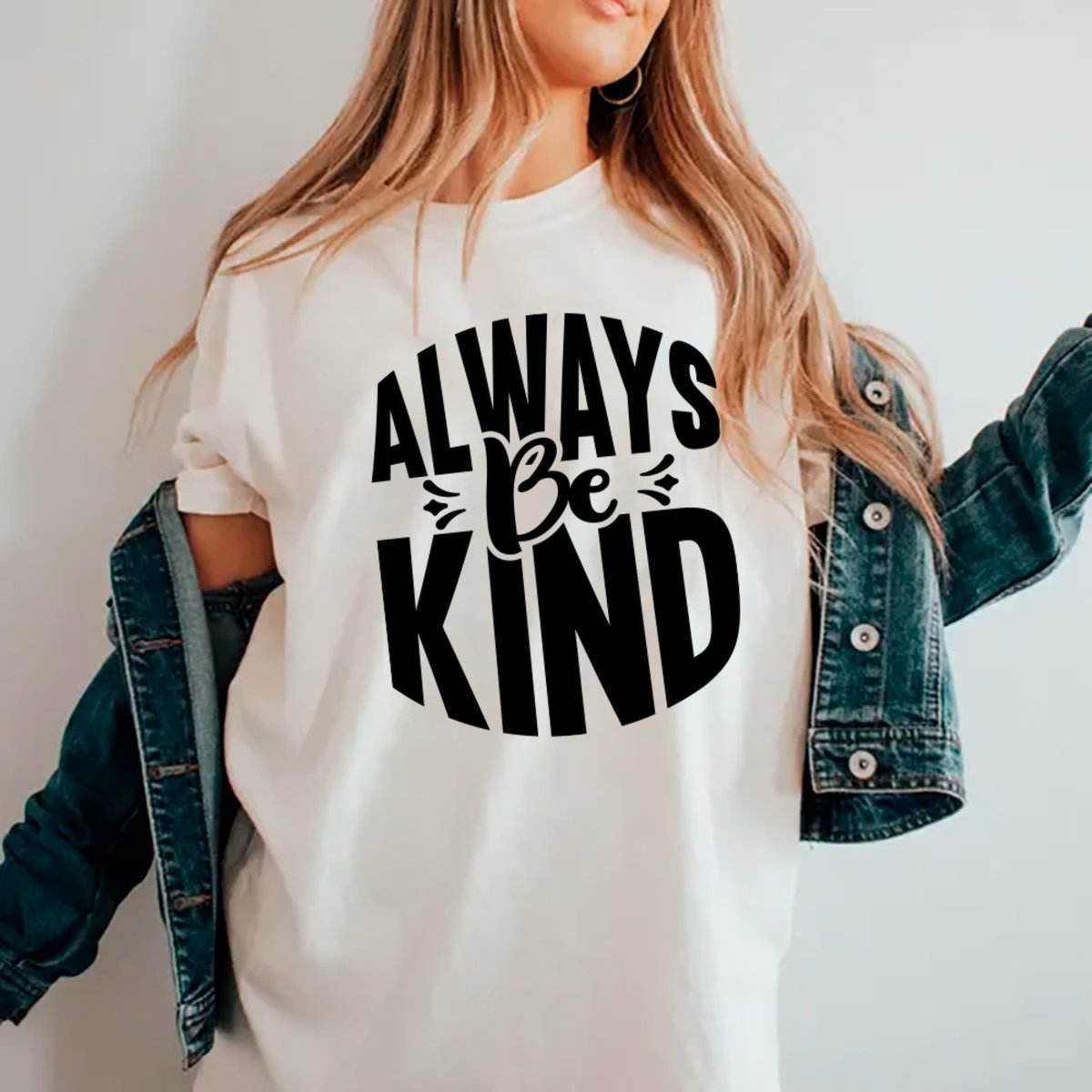 Imagem principal Camiseta Ousy Always Be Kind Oversized Unissex branco ousy branco